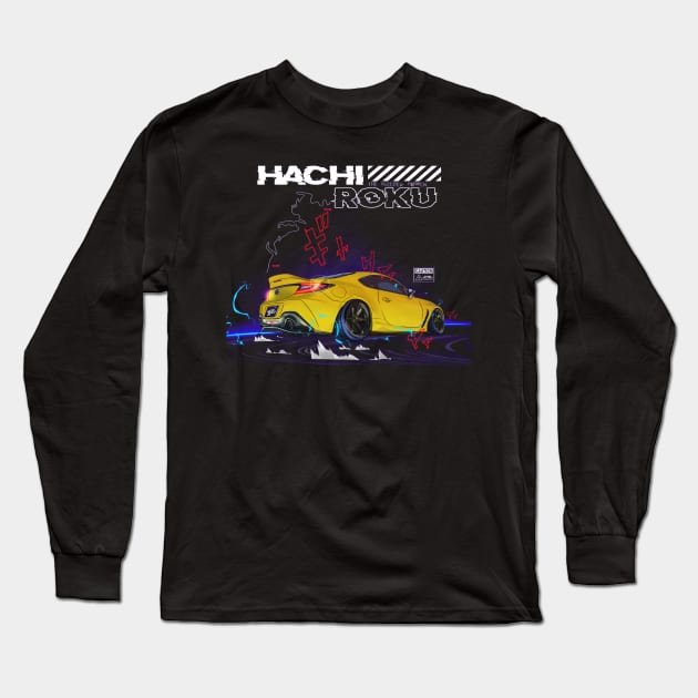 Hachi Roku The Sleeper Awaken GR86 T-Shirt Coffee Mug Apparel Hoodie Sticker Gift Long Sleeve T-Shirt by Kongcept Design